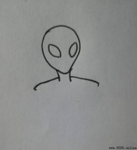 外星人簡筆畫分步教學：輕鬆勾勒可愛外星人