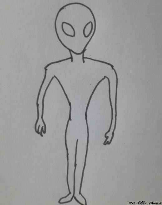 外星人簡筆畫分步教學：輕鬆勾勒可愛外星人
