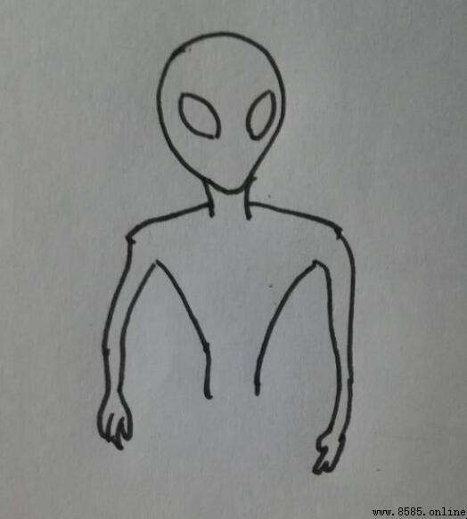 外星人簡筆畫分步教學：輕鬆勾勒可愛外星人