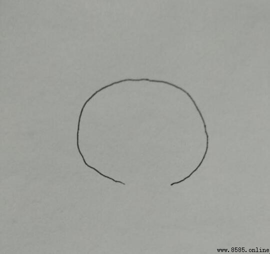 长草颜团子简笔画教程