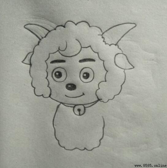 喜羊羊简笔画怎么画