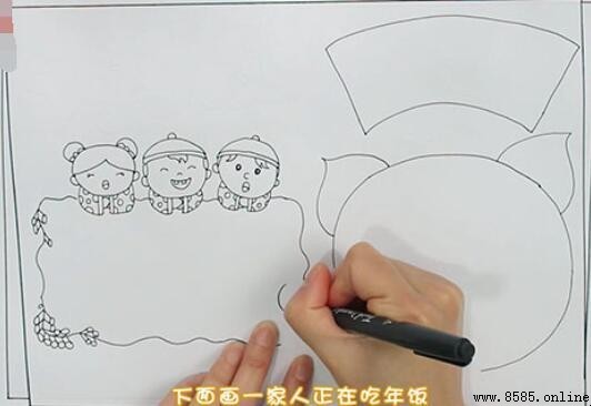 除夕手抄報繪製指南:一步步教你畫