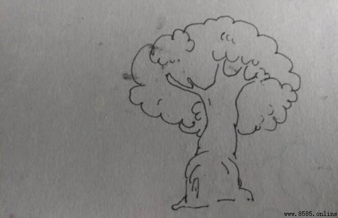 春天景色简笔画教程