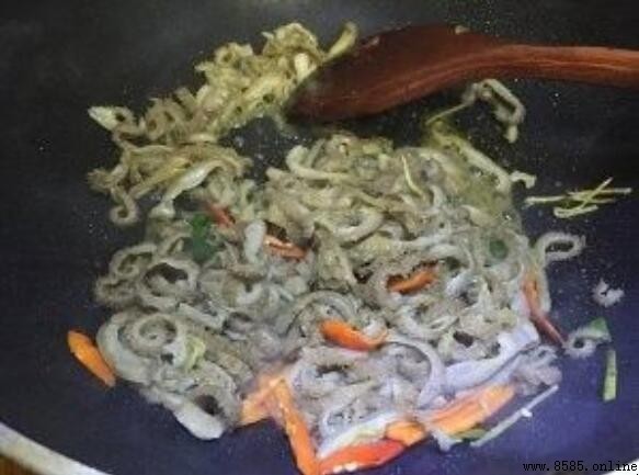 爆炒羊肚的製作流程