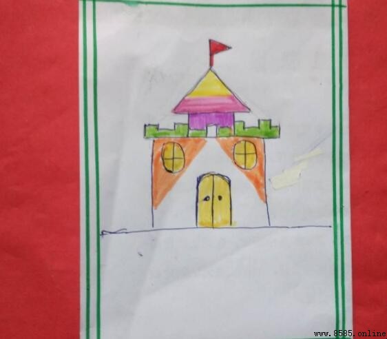 幼兒園簡筆畫分步教學：如何畫出一所可愛的園舍