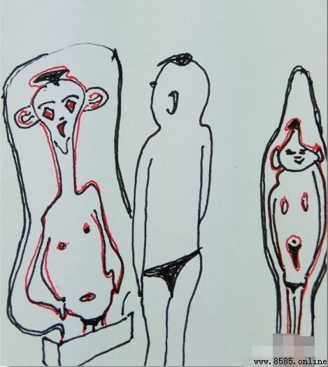 哈哈鏡子簡筆畫教學：六步創作趣味漫畫鏡像