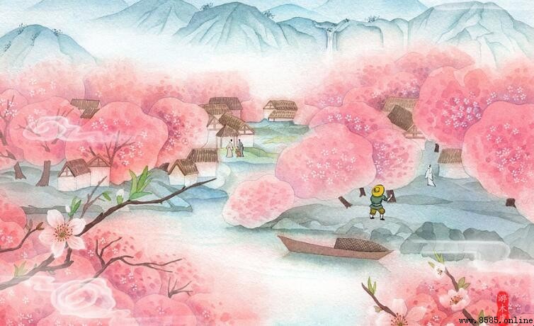 林盡水源的意思與《桃花源記》原文解析