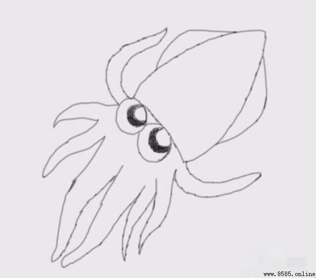 簡筆畫八爪魚教學:一步一步畫出可愛海洋生物