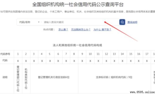 組織機構代碼如何查詢