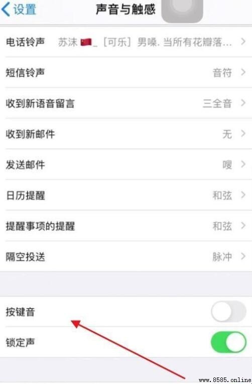 蘋果手機鍵盤聲音如何調大小聲