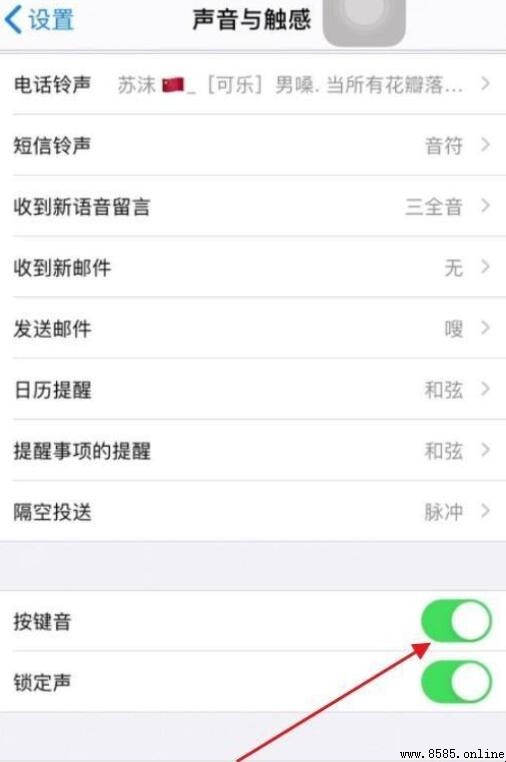 蘋果手機鍵盤聲音如何調大小聲