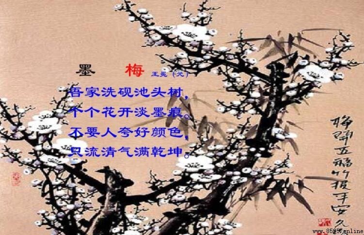 《墨梅》全詩解析:朵朵花開淡墨痕原文與含義