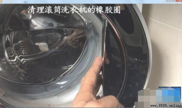 如何清理滚筒洗衣机门封圈