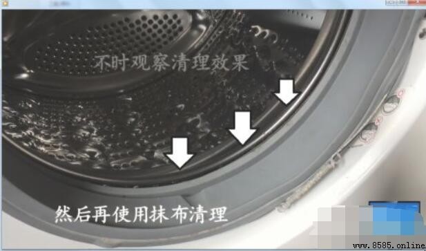 如何清理滚筒洗衣机门封圈