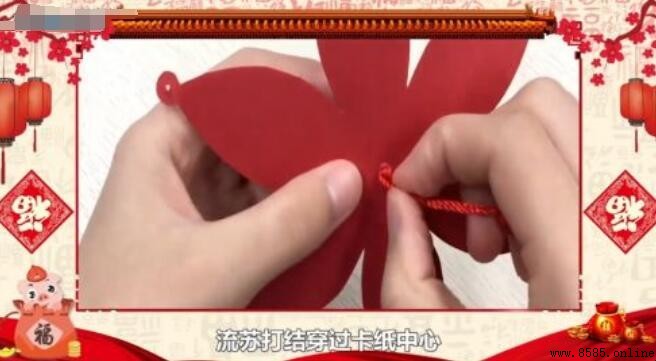 手工卡纸灯笼制作方法