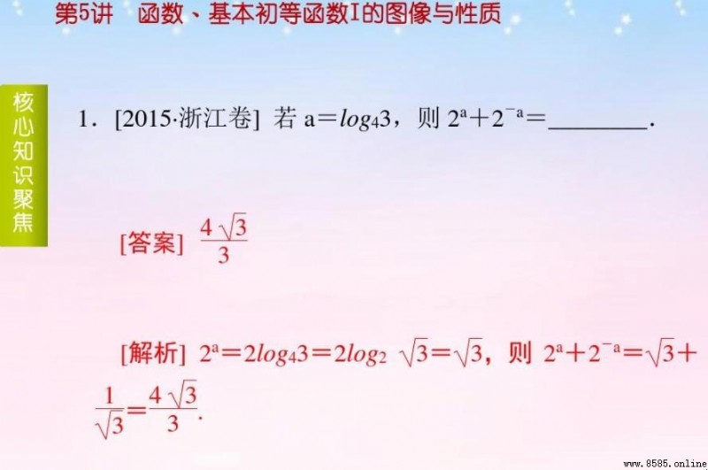 基本初等函數分類與介紹