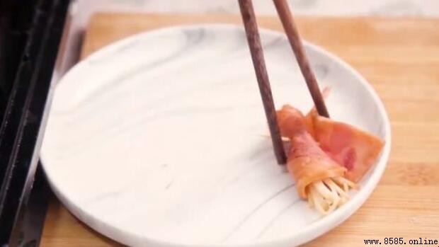 培根金針菇卷的製作方法