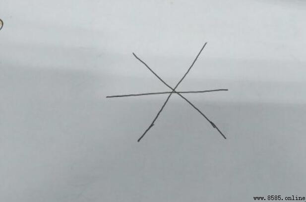蜘蛛網簡筆畫教學：六邊形疊加法一步步圖解