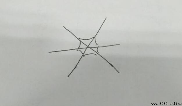 蜘蛛網簡筆畫教學：六邊形疊加法一步步圖解