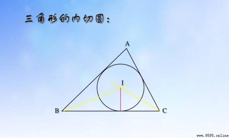 三角形內心是什麼交點?