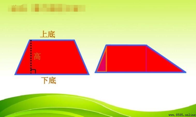 直角梯形的面積公式