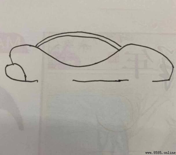 跑车简笔画怎么画