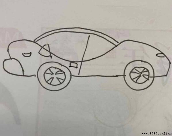 跑车简笔画怎么画