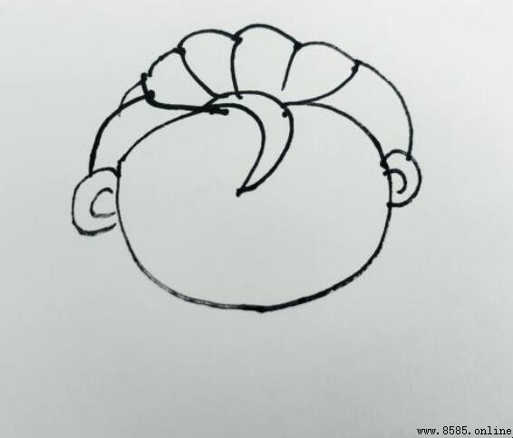 艾莎公主簡筆畫步驟教學