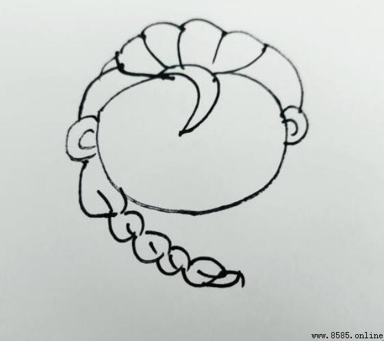 艾莎公主簡筆畫步驟教學