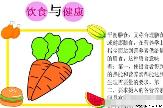 健康飲食手抄報怎麼畫：步驟與構圖指南