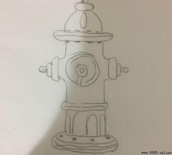 消防栓简笔画绘制步骤指南