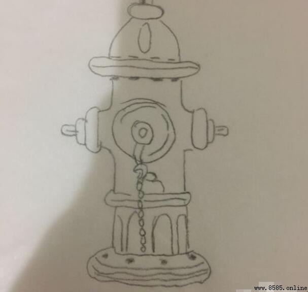 消防栓简笔画绘制步骤指南