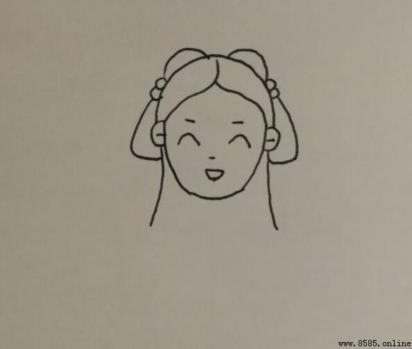 古代未出閣女子簡筆畫步驟教學