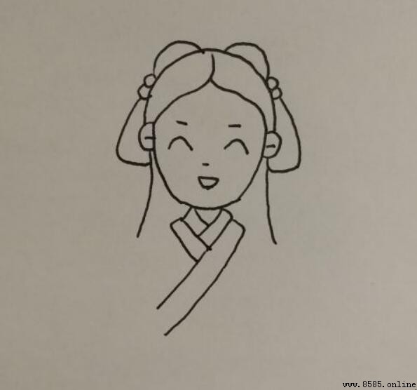古代未出閣女子簡筆畫步驟教學
