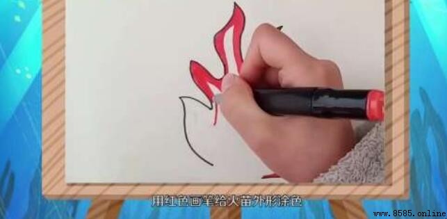 火苗簡筆畫怎麼畫：分步圖示教學