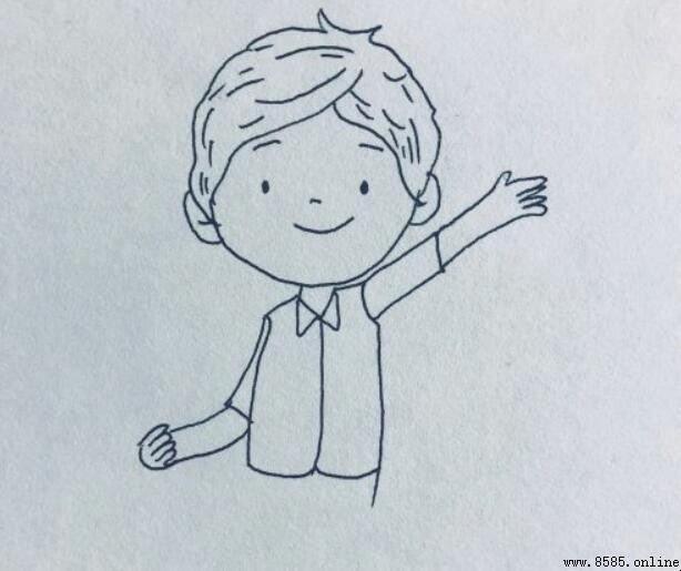 志愿者的简笔画怎么画