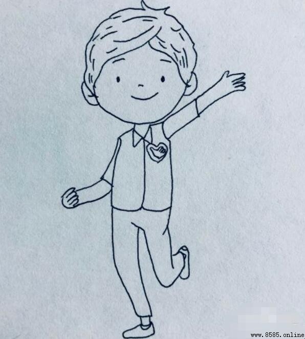 志愿者的简笔画怎么画