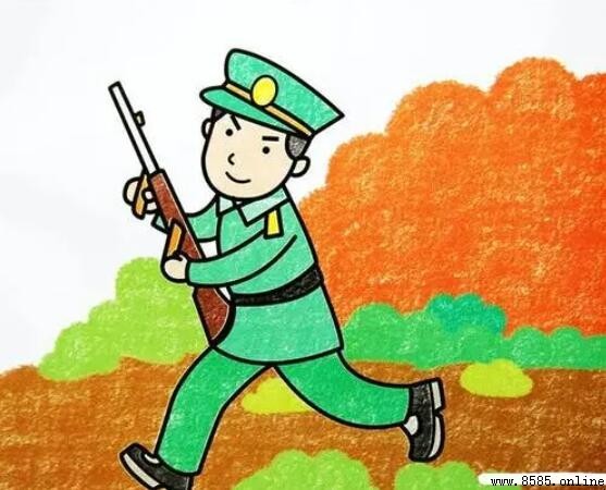 士兵简笔画怎么画