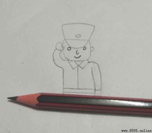 士兵简笔画怎么画