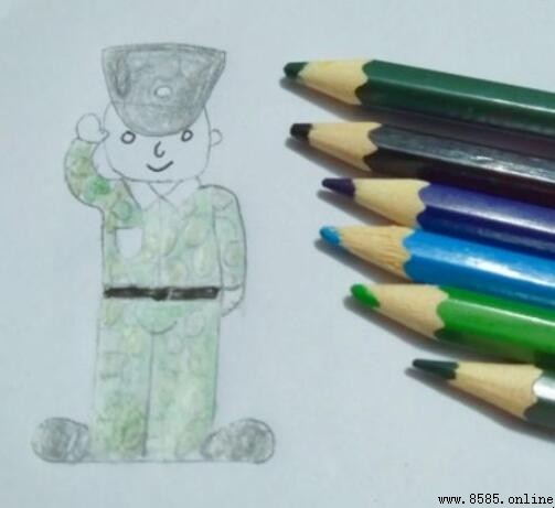 士兵简笔画怎么画