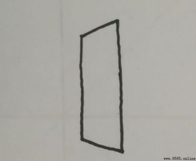冰箱简笔画怎么画:几何形体分解教学