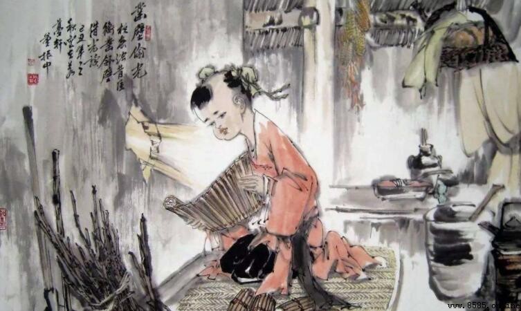 《鑿壁借光》文言文翻譯：匡衡借光讀書的故事