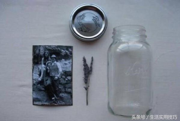 用廢棄玻璃罐自製復古相框，實用又漂亮！