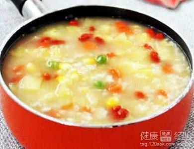 五款素菜粥暖胃健脾