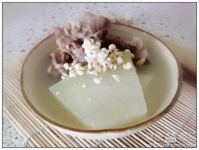 冬瓜薏米排骨汤的功效与做法