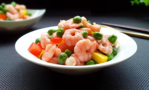 另类饮食：豆苗炒虾仁