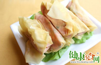 春季养生食谱:菜苔千張包的做法