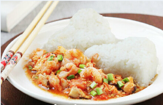 學齡前兒童營養餐：香菇蝦仁滑蛋燴飯