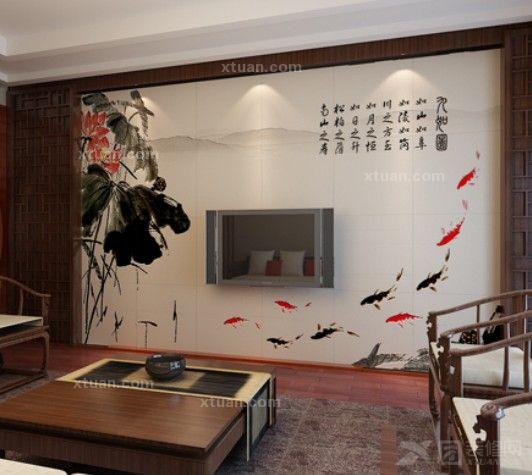 中式客廳電視背景牆：時尚設計與視覺享受