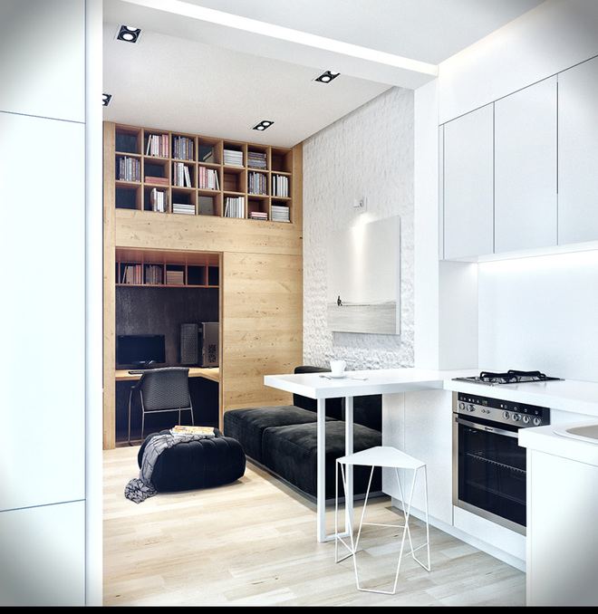 50㎡原木風簡約Loft：空間巧思與溫馨共存